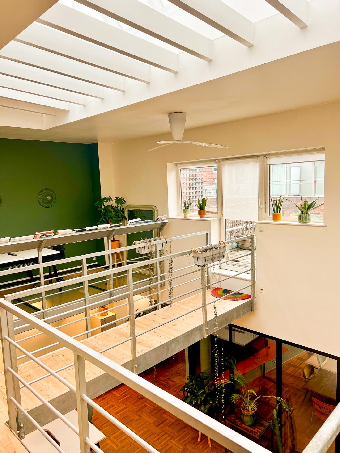 Vue depuis la mezzanine sur l'open space