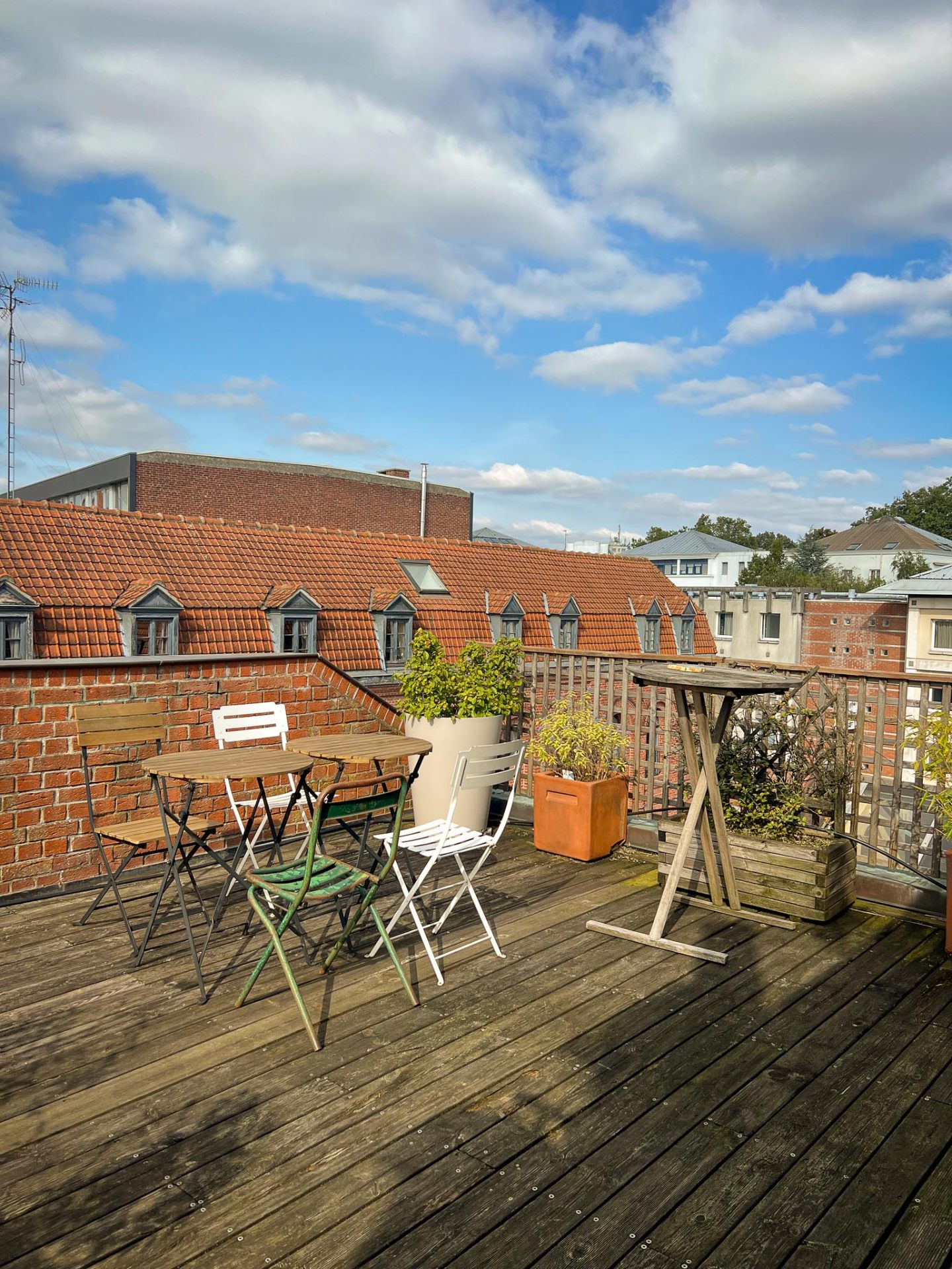 Terrasse sur les toits du Vieux Lille